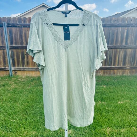 Ralph by Ralph Lauren Tops - Ralph Lauren Mint Green Blouse 2X